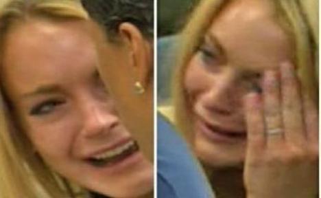 Lindsay Lohan a plâns ca un copil în faţa judecătoarei